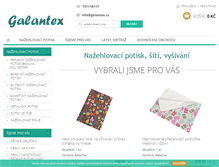 Tablet Screenshot of galantex.cz